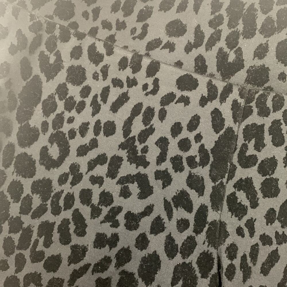 Torrid size 1 1x 14 16 pixie pant black leopard new casual ankle work velour - Picture 3 of 8